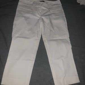 White business casual capris
